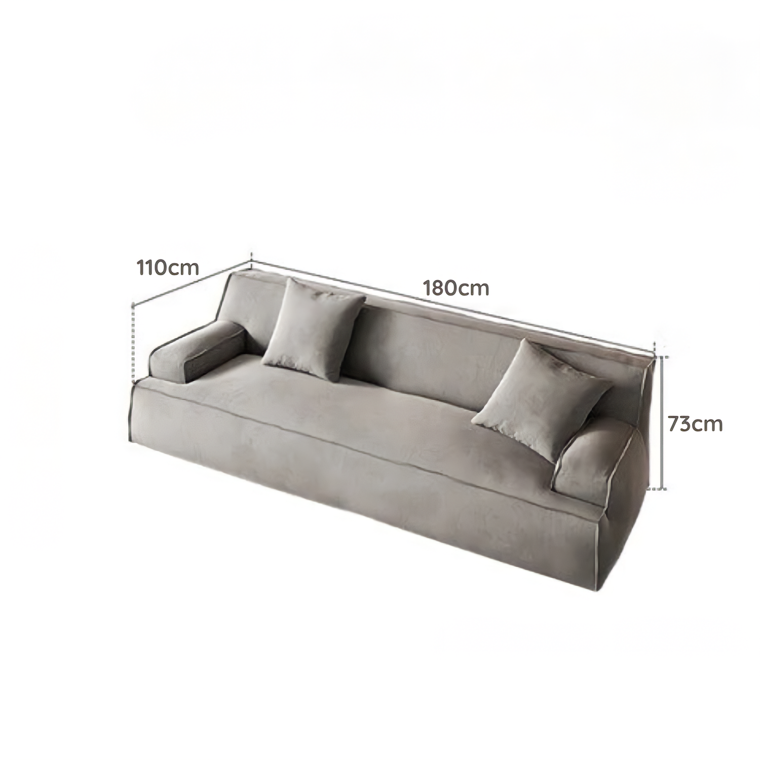 Posh Suede Leather Sofa